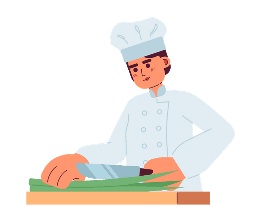 Cordon Bleu cook at prep