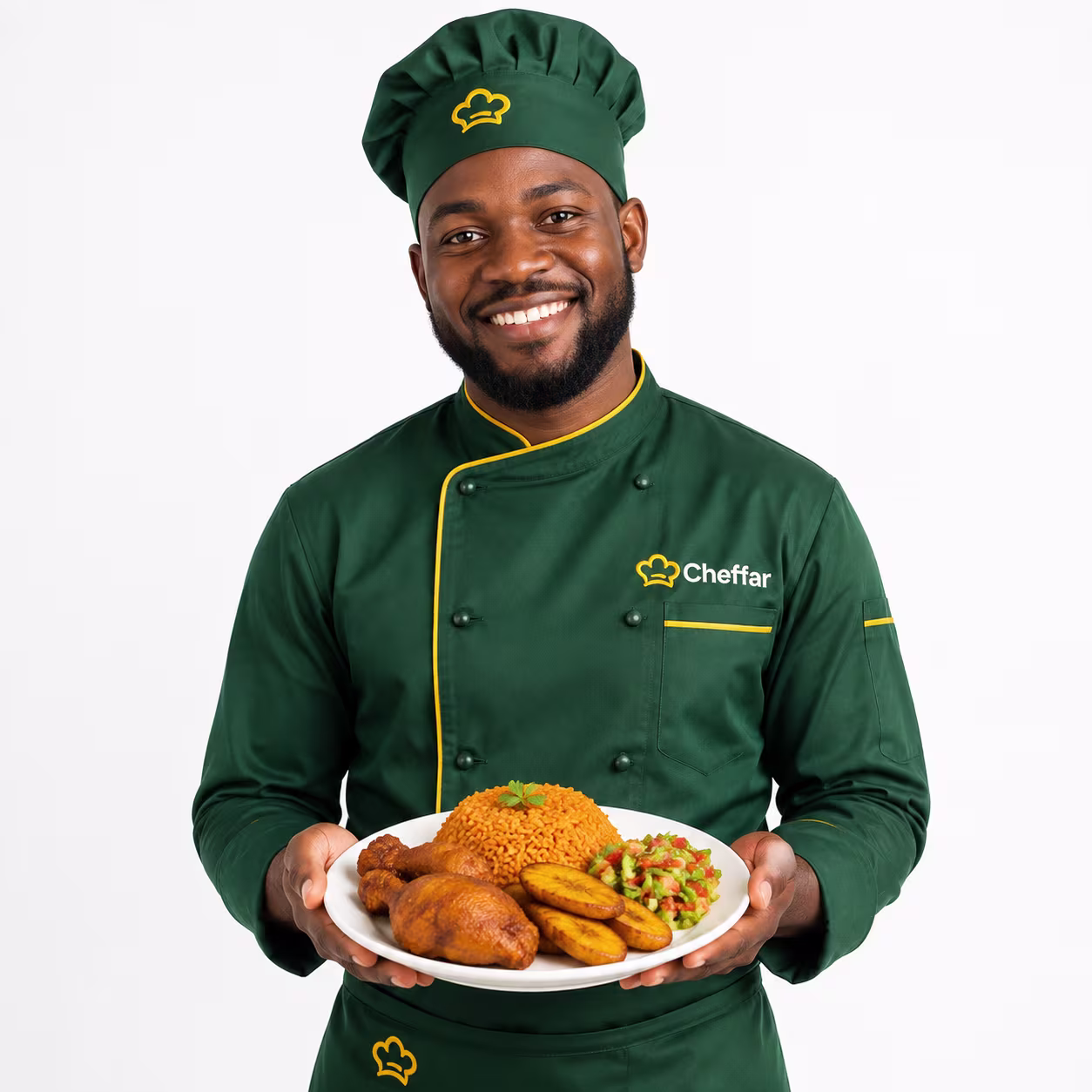 A cook working with care in a home kitchen