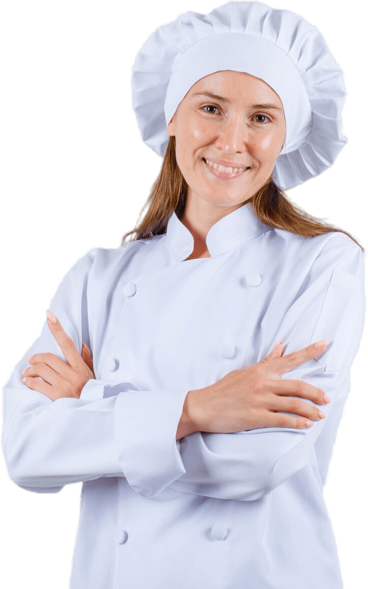 A cook preparing food meant for a family table