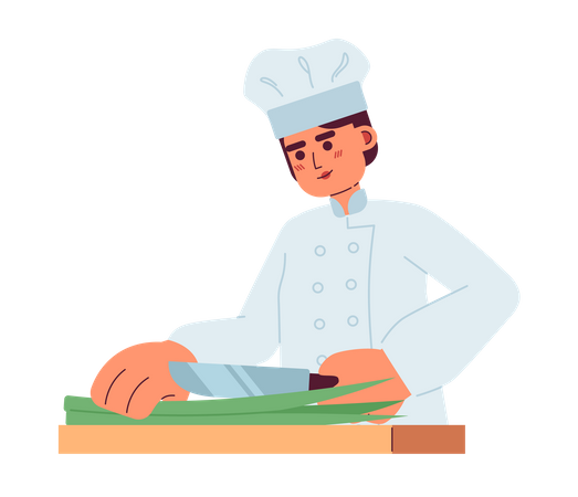 Cordon Bleu chef at prep
